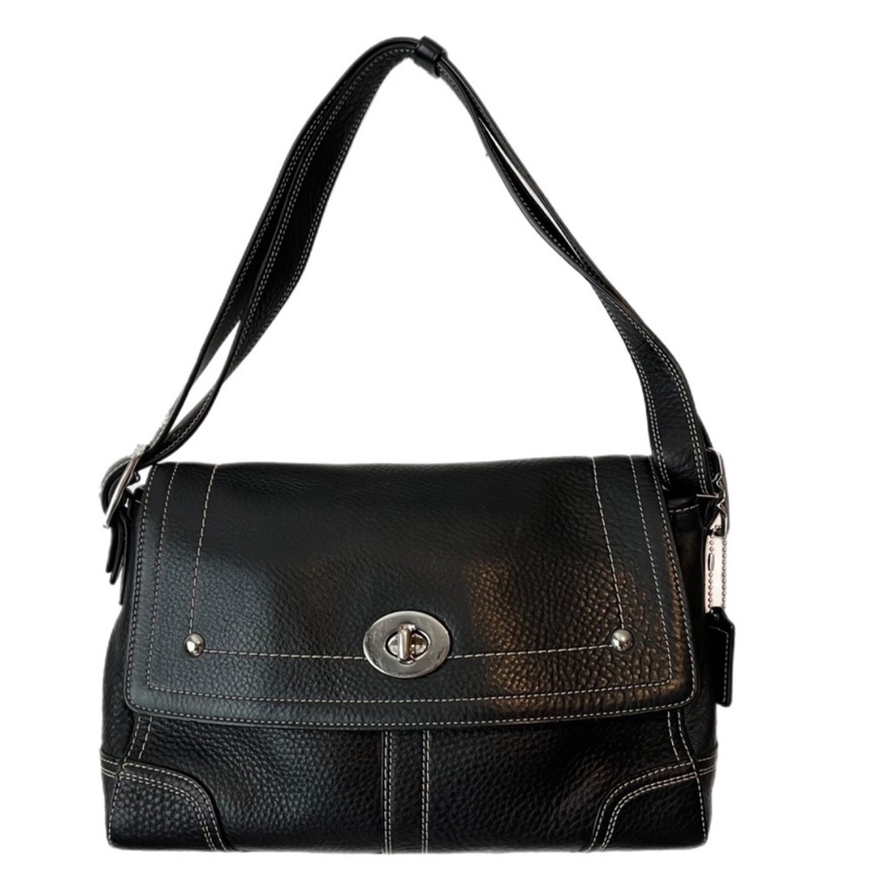 Coach Hamilton Black Leather Shoulder Bag